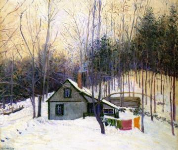 A Snowy Monday Artwork by Lilla Cabot Perry