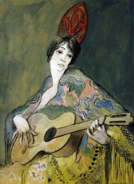 Spanish Woman with Guitar Artwork by Francis Picabia
