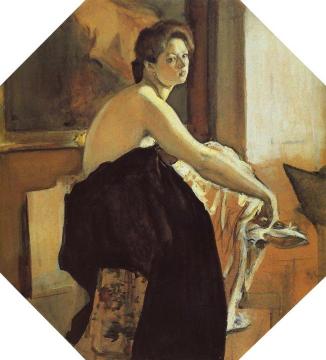 Portrait of Yelena Oliv Artwork by Valentin Serov