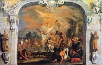 Baptism of Christ Artwork by Sebastiano Ricci
