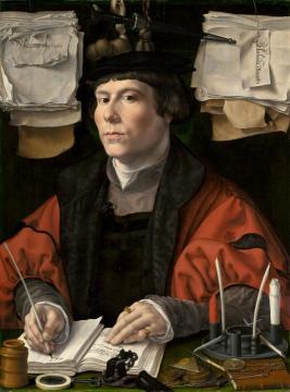 Portrait of a Merchant Artwork by Jan Gossaert (Called Mabuse)