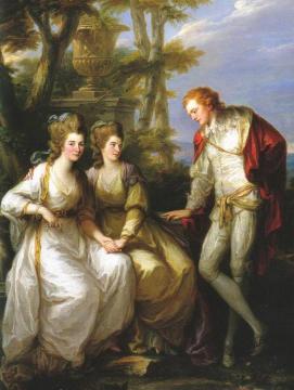 Portrait of Lady Georgiana, Lady Henrietta Frances and George John Spencer, Viscount Althorp Artwork by Angelica Kauffmann