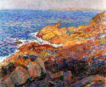 Cliffs on the Sea Artwork by Leon De Smet