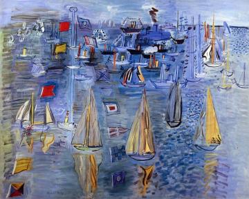 Regattas At Cowes Artwork by Raoul Dufy
