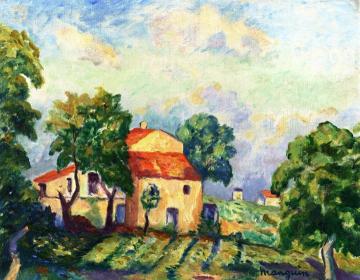 An Olive Farm at St. Tropez Artwork by Henri Manguin