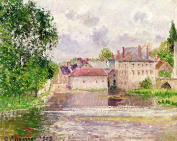 The Bridge And Printing Shop In Moret Artwork by Camille Pissarro