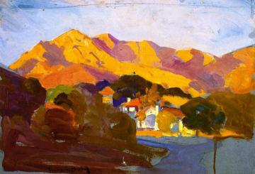 Pasadena Sunset Artwork by Franz Bischoff