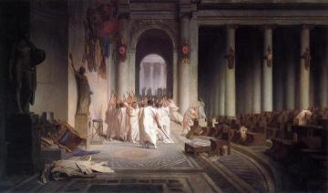 The Death Of Caesar Artwork by Jean Leon Gerome