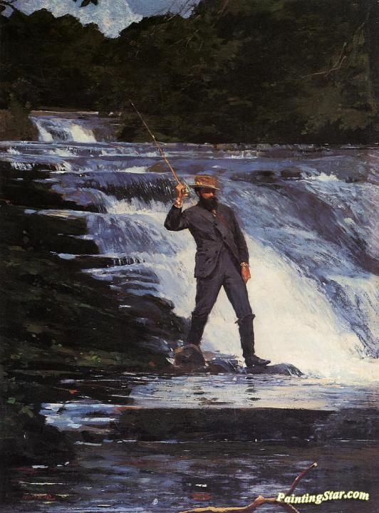 The Angler Artwork by Winslow Homer