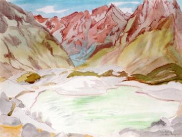 Heller Bergsee Artwork by Erich Heckel