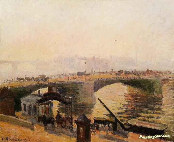 Fog, Morning, Rouen Artwork by Camille Pissarro