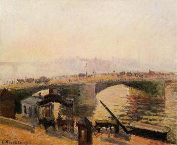 Fog, Morning, Rouen Artwork by Camille Pissarro