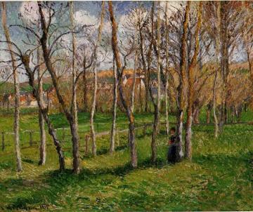 Meadow at Bazincourt Artwork by Camille Pissarro