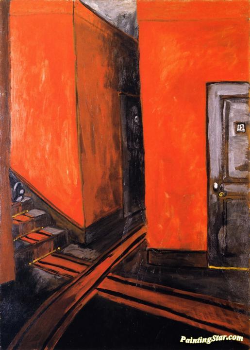 Hotel Corridor Artwork by Auguste Chabaud