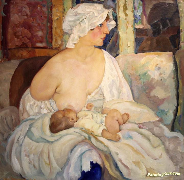 Mother Artwork by Boris Grigoriev
