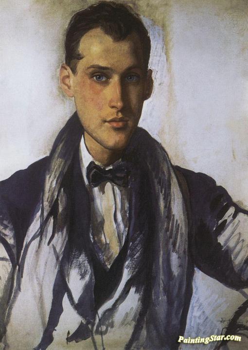 Portrait of Sergei Ernst Artwork by Zinaida Serebriakova