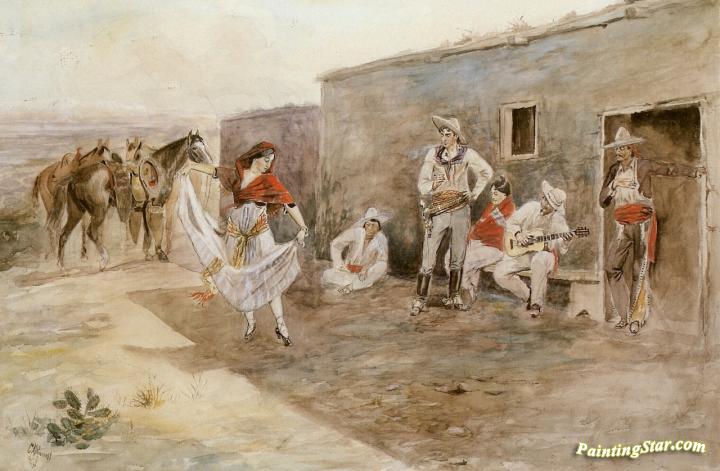 Casa Alegre Artwork by Charles Marion Russell