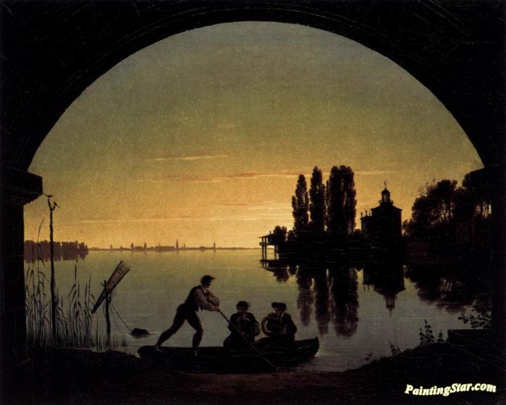 The Banks Of The Spree Near Stralau Artwork by Karl Friedrich Schinkel