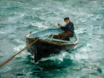 In Tow Artwork by Henry Scott Tuke