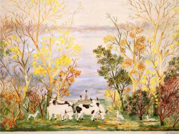 Curtain Design For La Fiore De Sorotchinsky Artwork by Natalia Goncharova