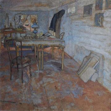 The Artist's Studio In The Crimea Artwork by Boris Grigoriev