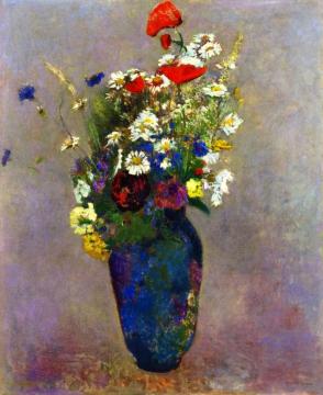 Vision: Vase of Flowers Artwork by Odilon Redon