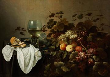 Still Life with Fruit and Roemer Artwork by Pieter Claesz