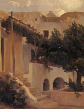 Garden of a House at Capri Artwork by Sir Frederick Lord Leighton