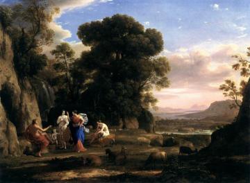 The Judgment of Paris Artwork by Claude Lorrain