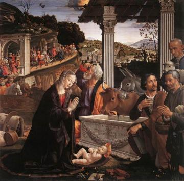 Adoration of the Shepherds Artwork by Domenico Ghirlandaio