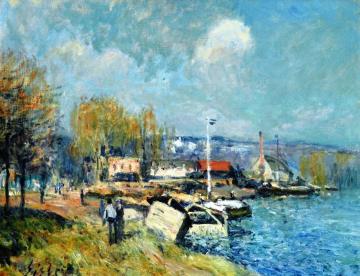 The Seine At Port-marly Artwork by Alfred Sisley