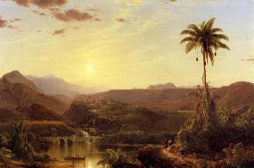 The Cordilleras: Sunrise Artwork by Frederic Edwin Church