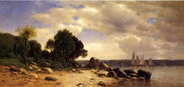 View On The Hudson Artwork by Samuel Colman Jr.