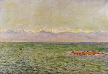 The Sea and the Alps Artwork by Claude Oscar Monet