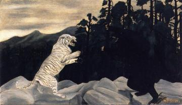 The Blue Tiger Artwork by Horace Pippin