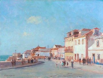Largo das Ribas, Ericeira Artwork by Edward Brian Seago