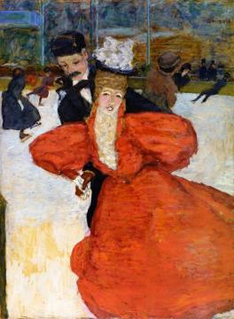 The Skaters Artwork by Pierre Bonnard