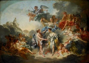 The Wedding Of Cupid And Psyche Artwork by Francois Boucher