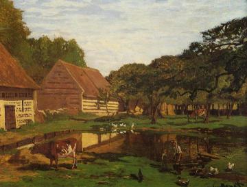 Farmyard in Normandy Artwork by Claude Oscar Monet