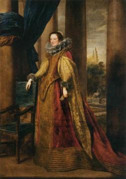 Portrait of a Genoise Noblewoman Artwork by Anthony van Dyck