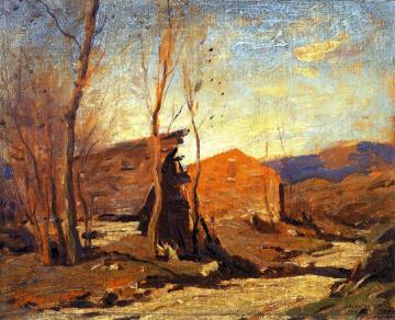 Late Autumn Afternoon Artwork by George M. Bruestle