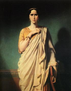 Portrait of the French Actress Rachel Artwork by Edouard Louis Dubufe