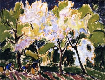 Frühlingslandscaft Artwork by Ernst Ludwig Kirchner