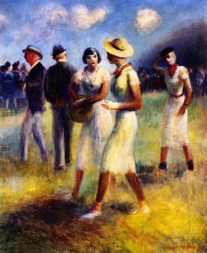 At The Races Artwork by Guy Pene Du Bois