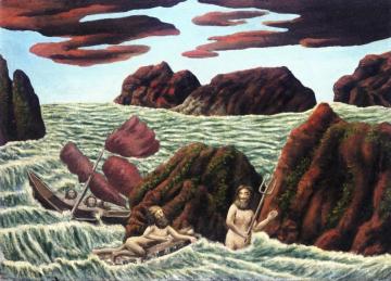 Ulysses Imploring Neptune To Save Him Artwork by André Bauchant