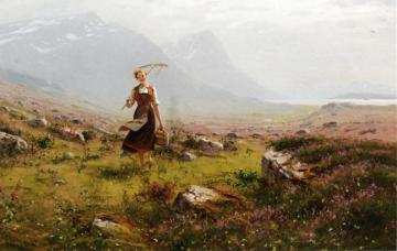 Returning From The Fields Artwork by Hans Dahl