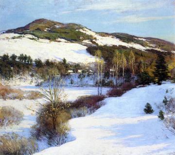 Cornish Hills Artwork by Willard Leroy Metcalf
