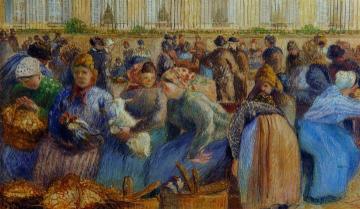 The Egg Market Artwork by Camille Pissarro