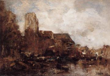 View on Dordrecht Artwork by Jacob Maris