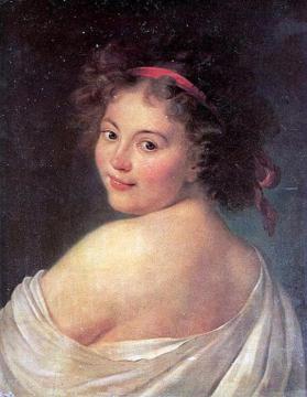 Countess Ekaterina Skavronskaya Artwork by Elisabeth Vigee Le Brun